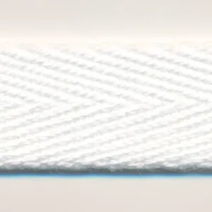 Cotton Herringbone Ribbon #135 Off White