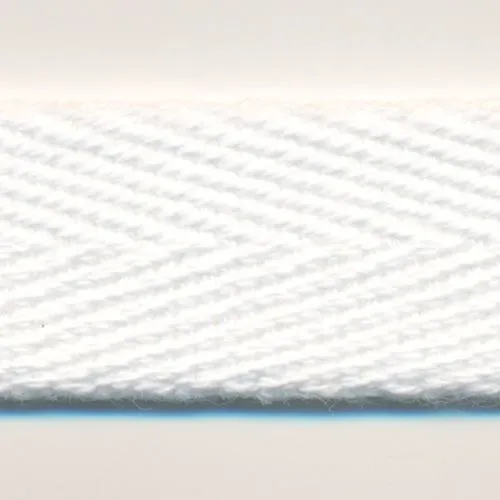 Cotton Herringbone Ribbon #135 Off White