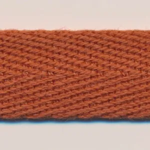 Cotton Herringbone Ribbon #21 Pumpkin