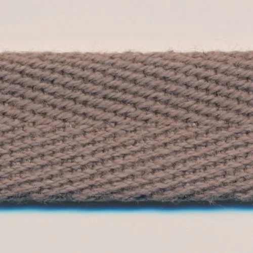 Cotton Herringbone Ribbon #34 Olive Gray