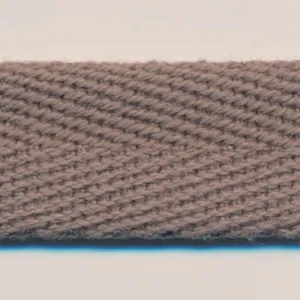 Cotton Herringbone Ribbon #34 Olive Gray