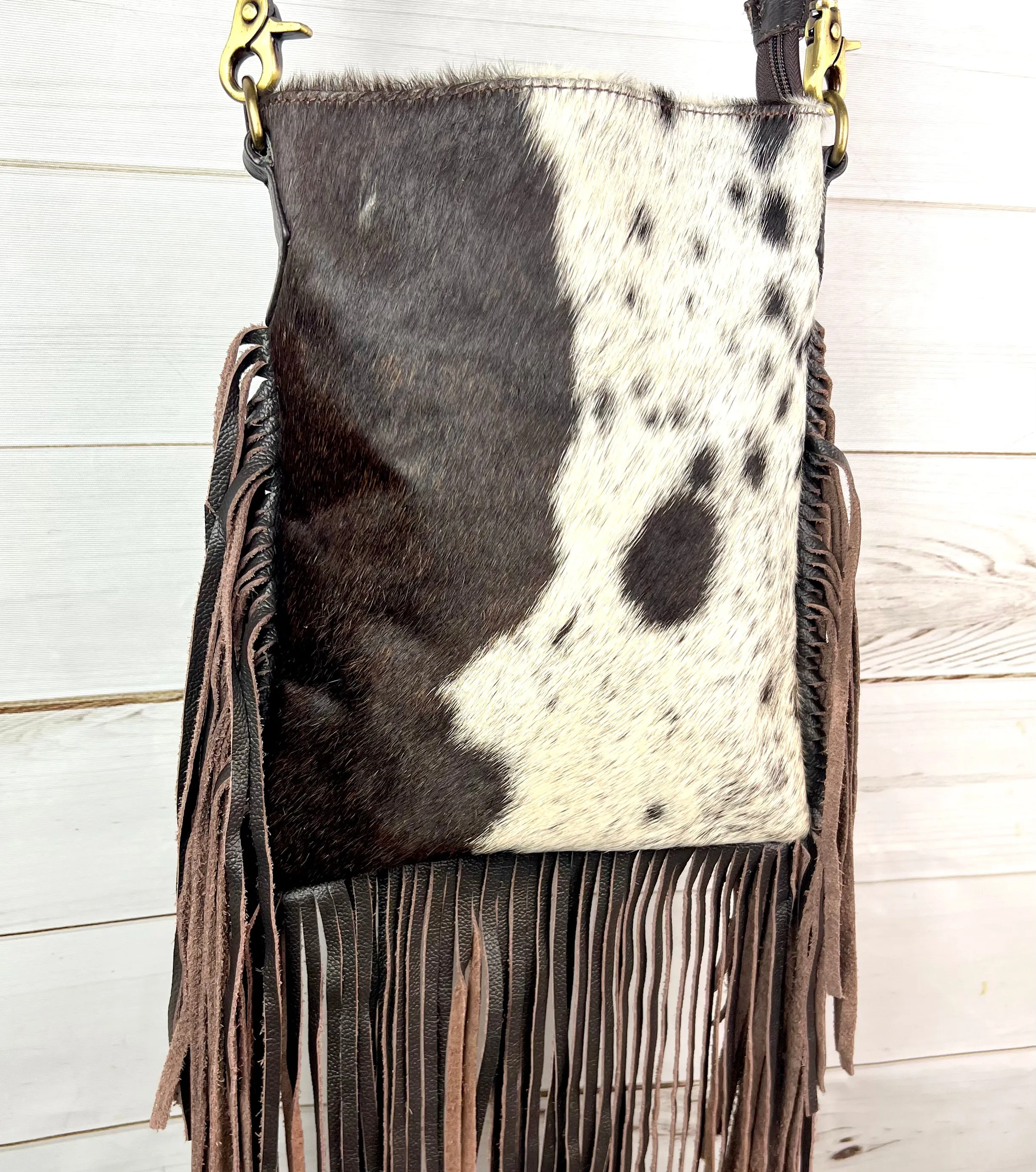 Cowhide Klassy Cowgirl Crossbody Bag