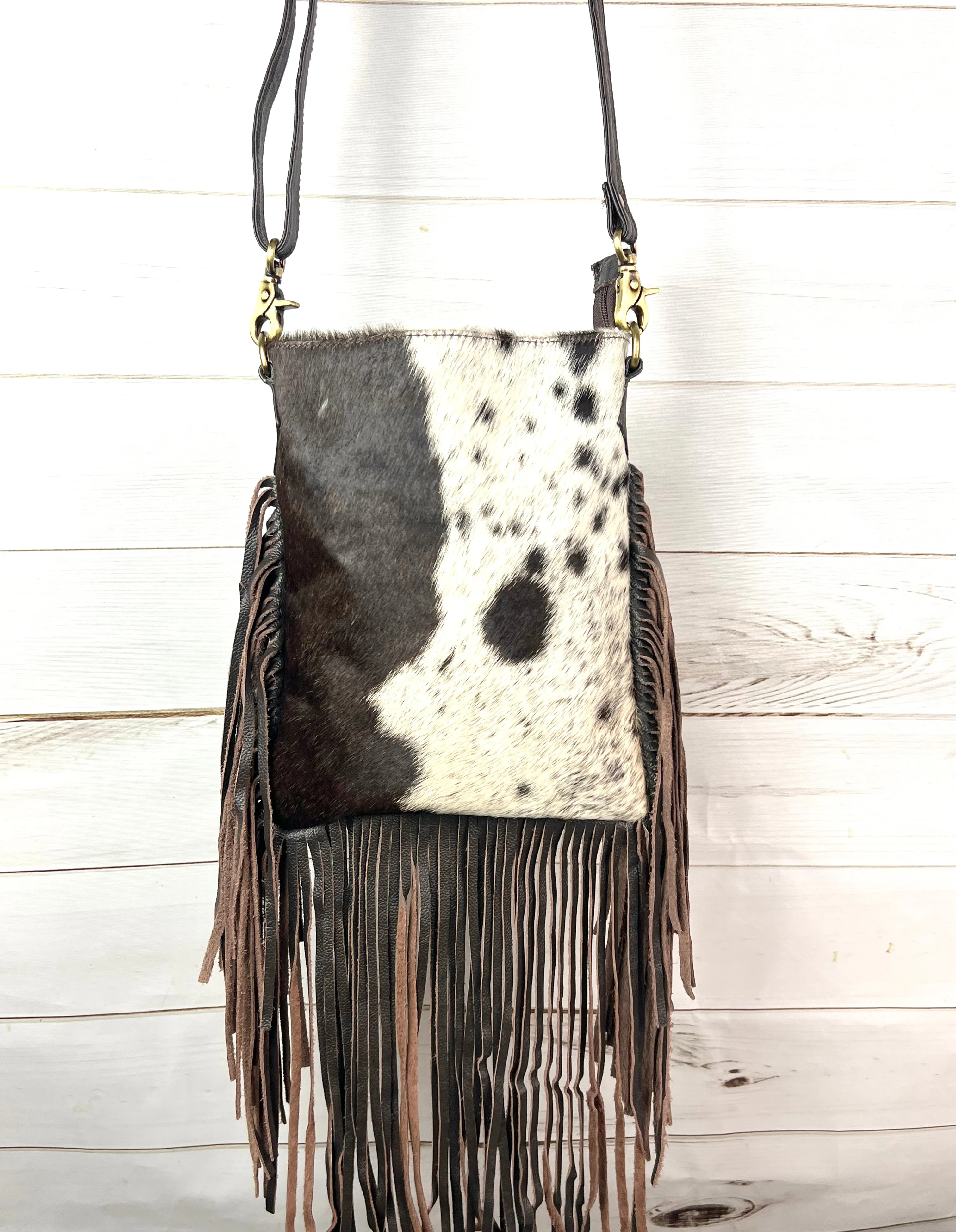 Cowhide Klassy Cowgirl Crossbody Bag