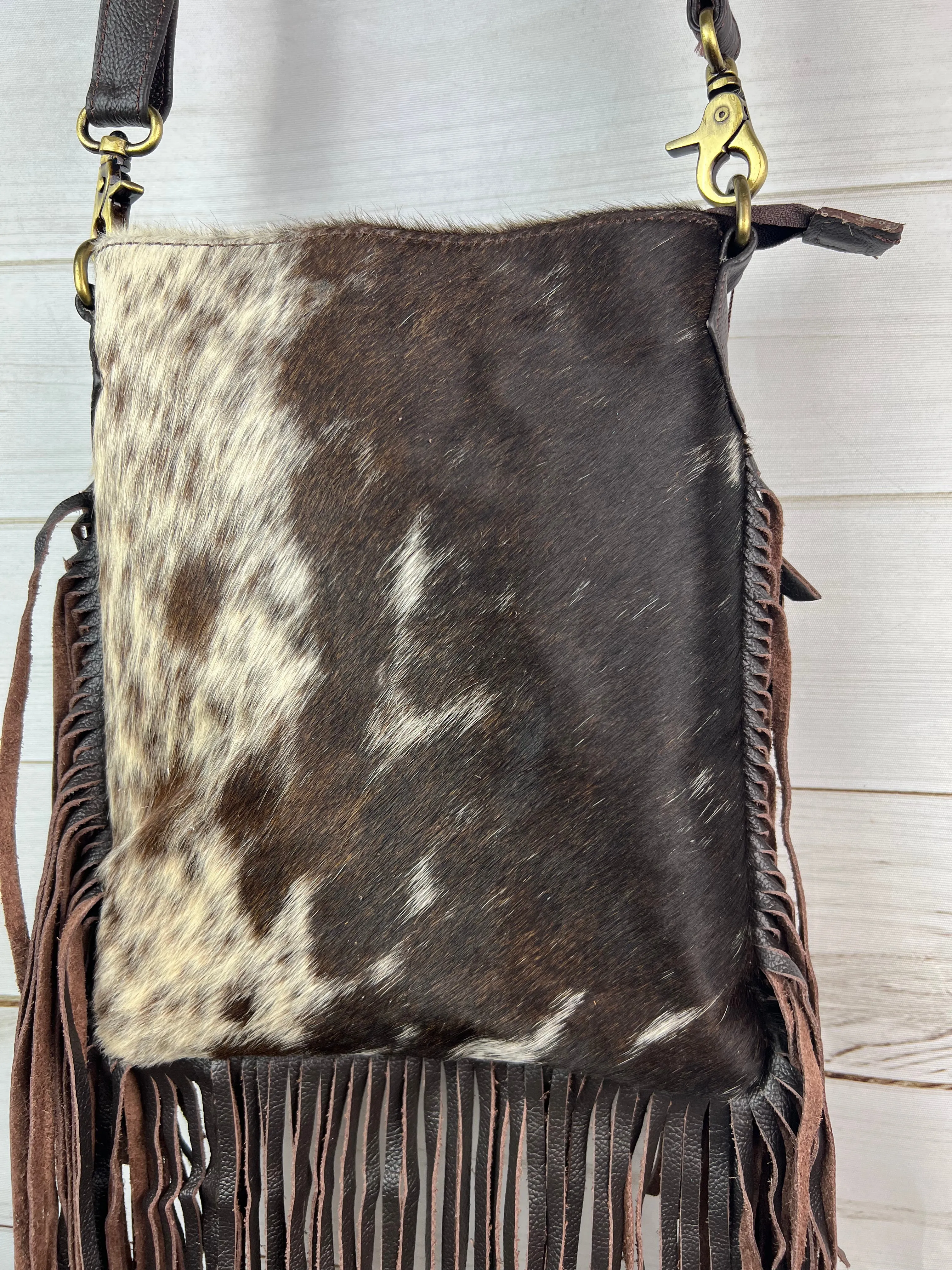 Cowhide Klassy Cowgirl Crossbody Bag