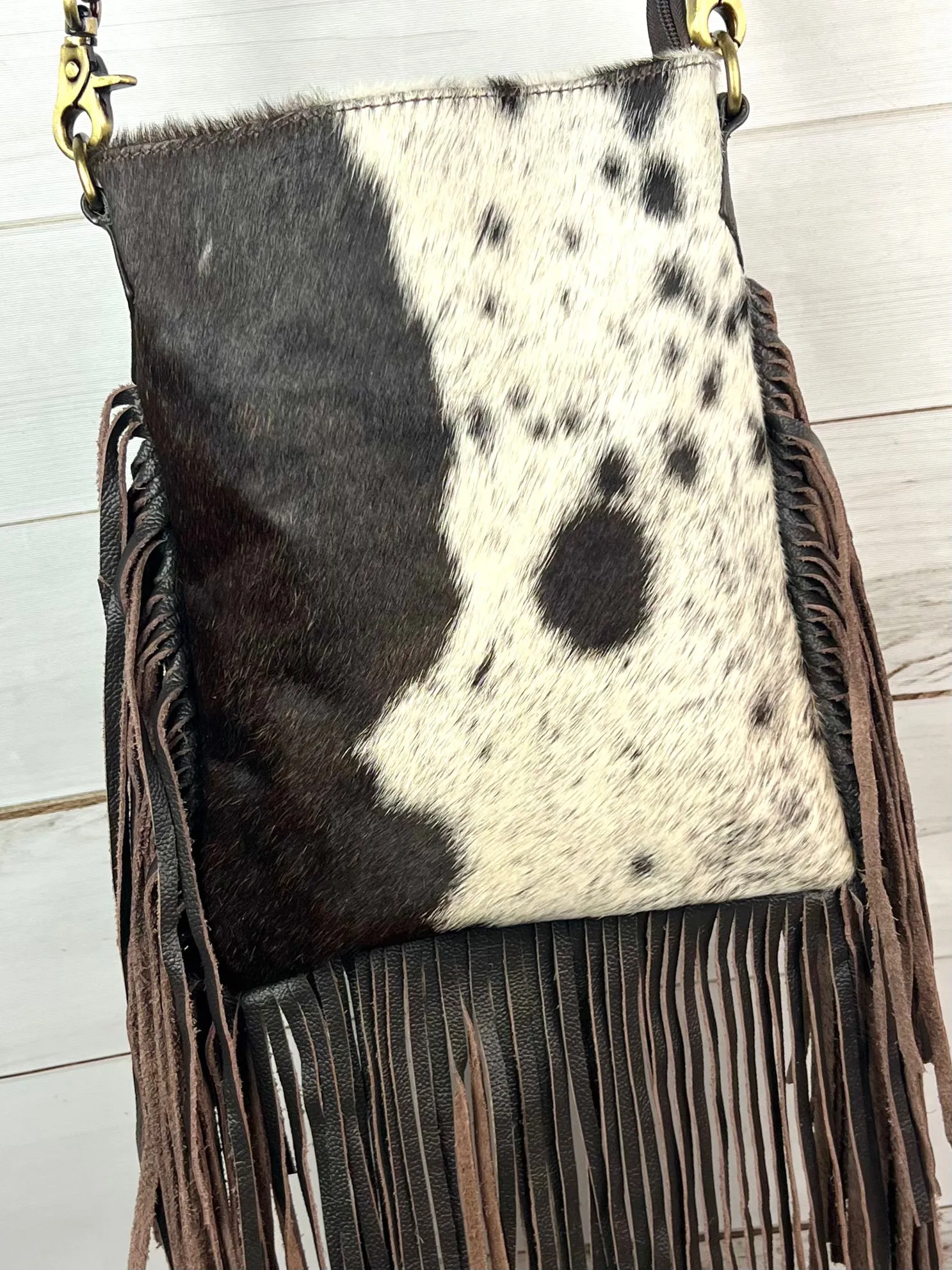 Cowhide Klassy Cowgirl Crossbody Bag