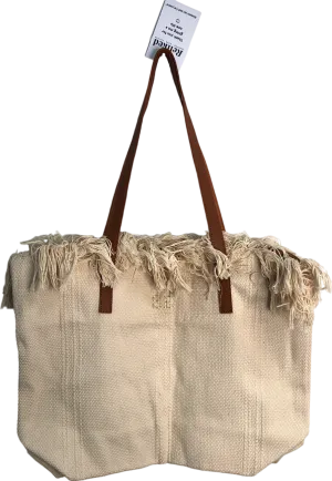 Cream Personalised Se Initials Canvas Tote Bag