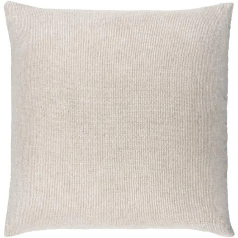 Cream Woven Linen Blend Pillow (2 Sizes)