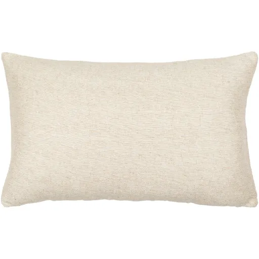 Cream Woven Linen Blend Pillow (2 Sizes)