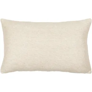 Cream Woven Linen Blend Pillow (2 Sizes)