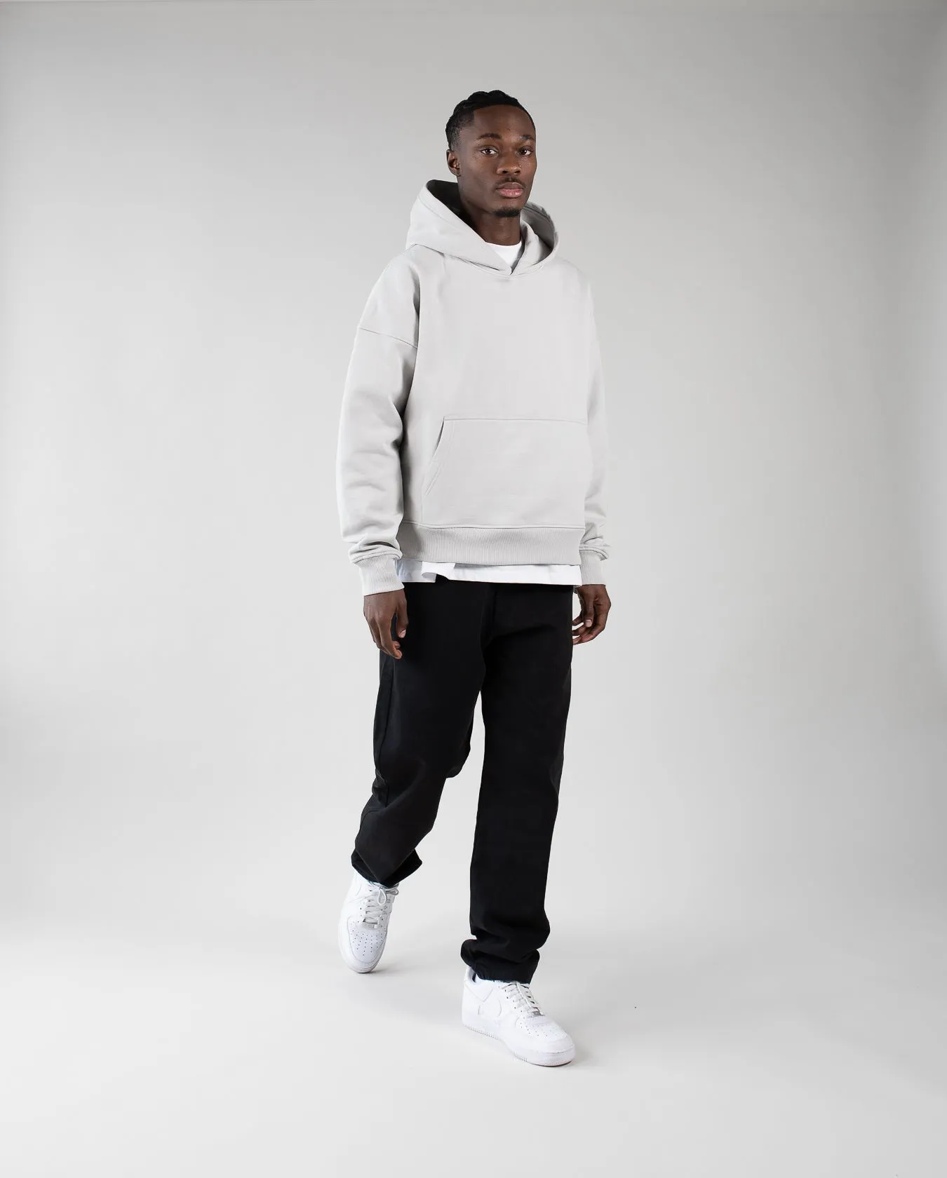 Cropped Hoodie - Stone