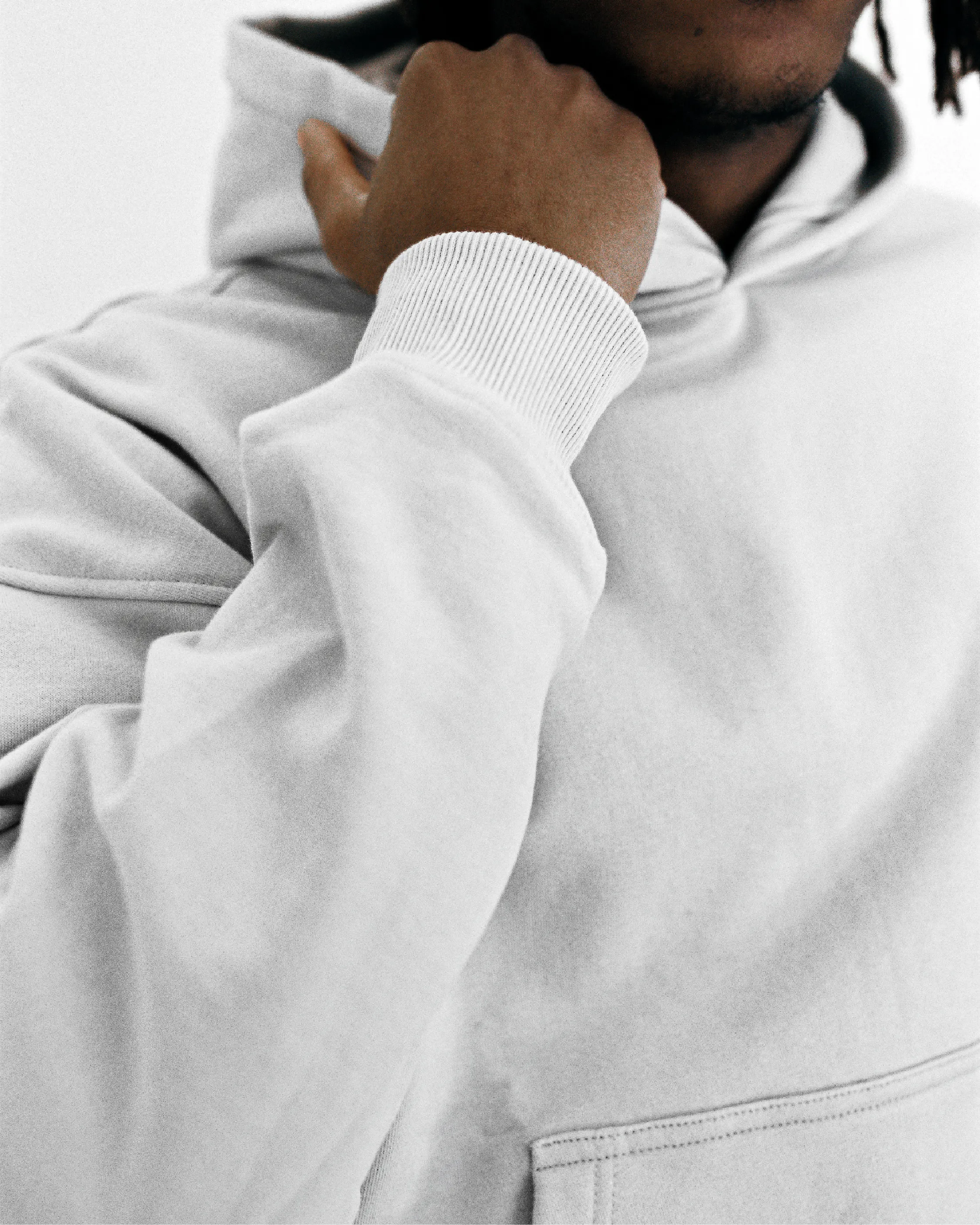 Cropped Hoodie - Stone
