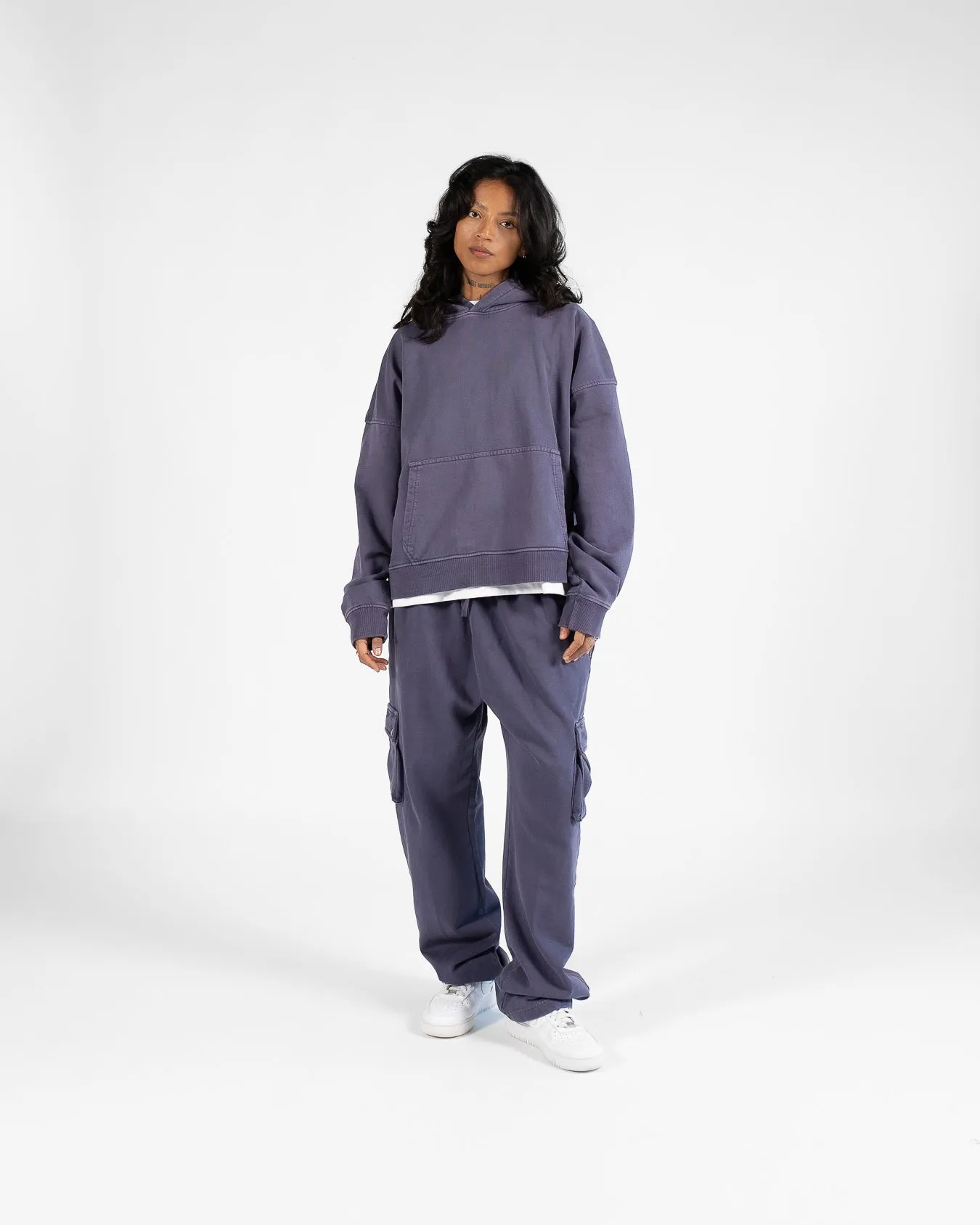 Cropped Hoodie - Vintage Midnight