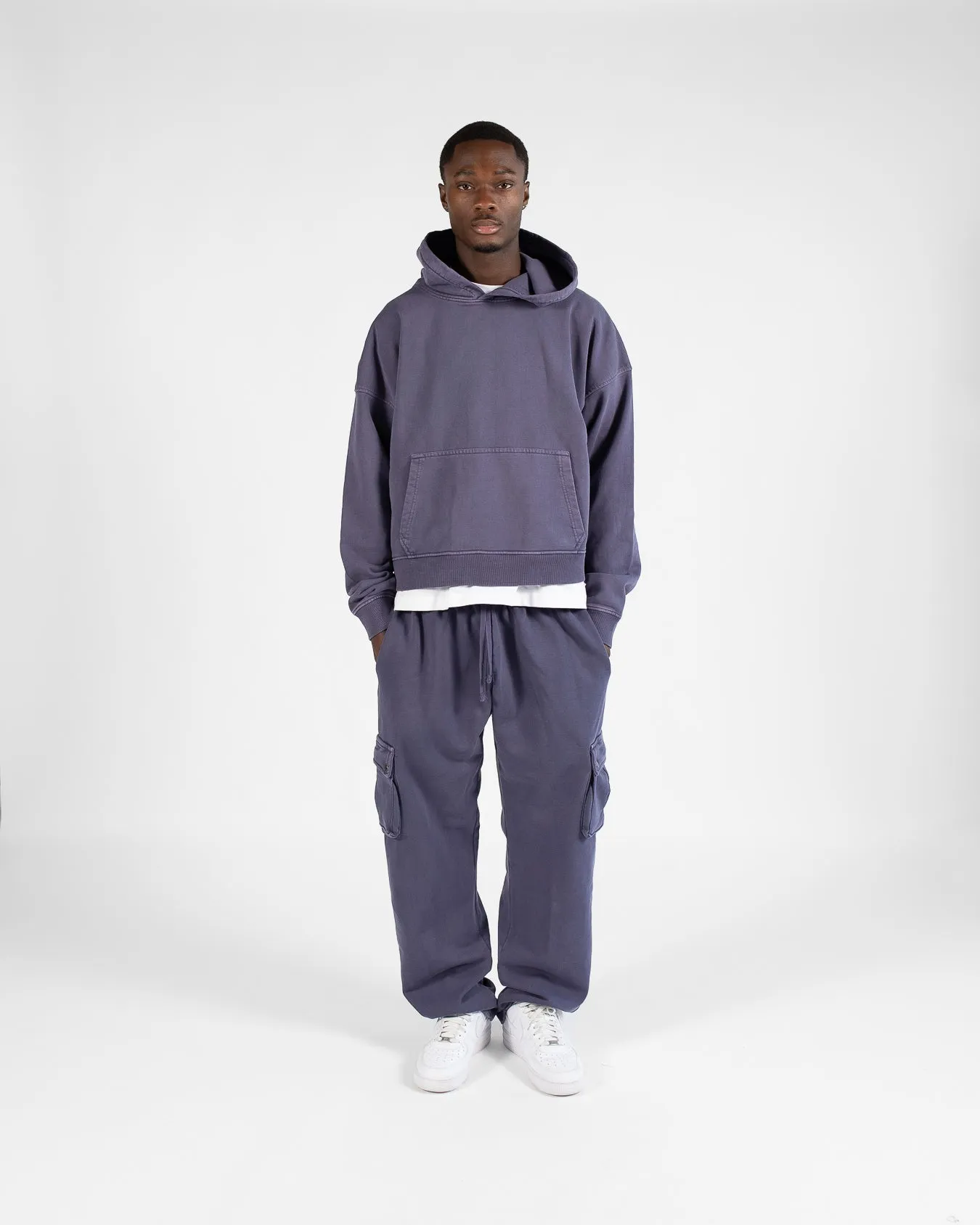 Cropped Hoodie - Vintage Midnight