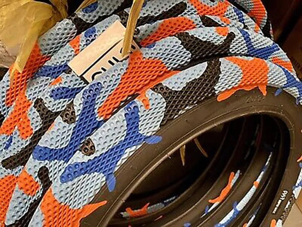 Cult x Vans 26 inch Tyre Blue / Orange Camo