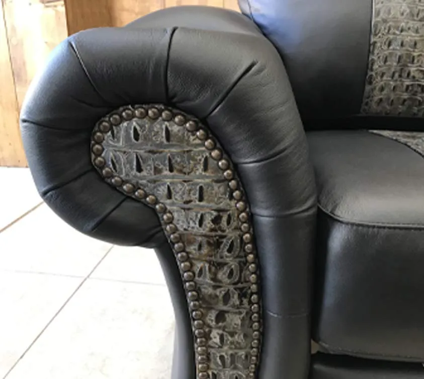 Custom Power Nevada Recliner in Charcoal