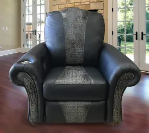 Custom Power Nevada Recliner in Charcoal
