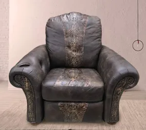 Custom Power Nevada Recliner in Dakota Brown