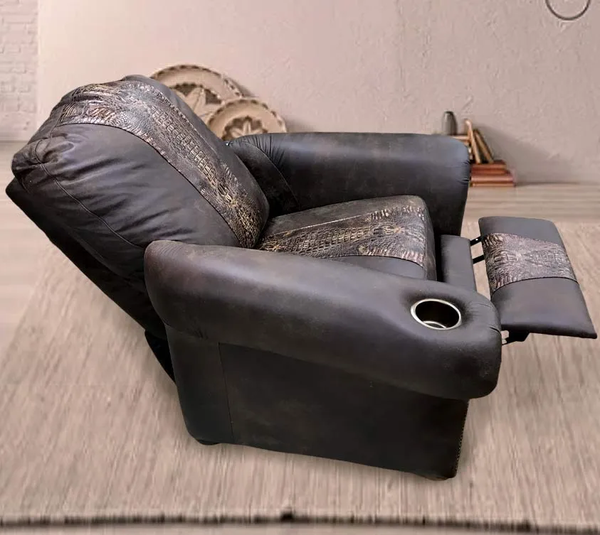 Custom Power Nevada Recliner in Dakota Brown