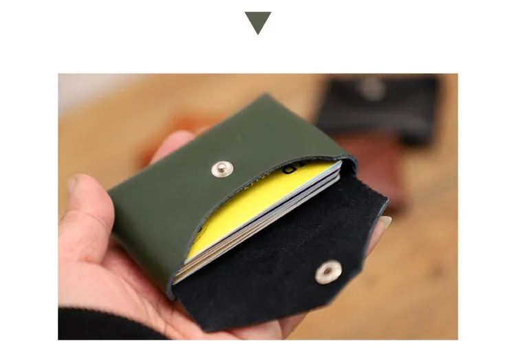 Cute Green Leather Card Holder Women Coin Wallet Multi Card Wallets For Women