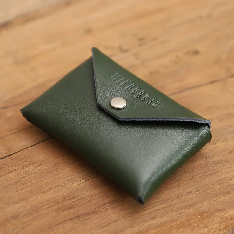 Cute Green Leather Card Holder Women Coin Wallet Multi Card Wallets For Women
