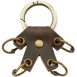 Cute Mini Keyring Keychain Handmade Leather Women Personalized Monogrammed Gift Custom Wallet