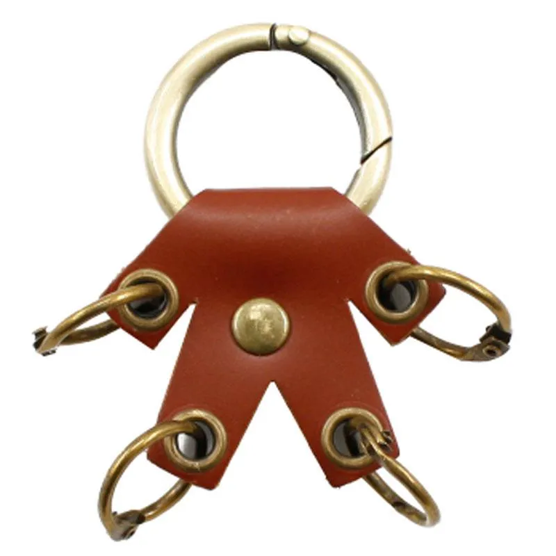 Cute Mini Keyring Keychain Handmade Leather Women Personalized Monogrammed Gift Custom Wallet