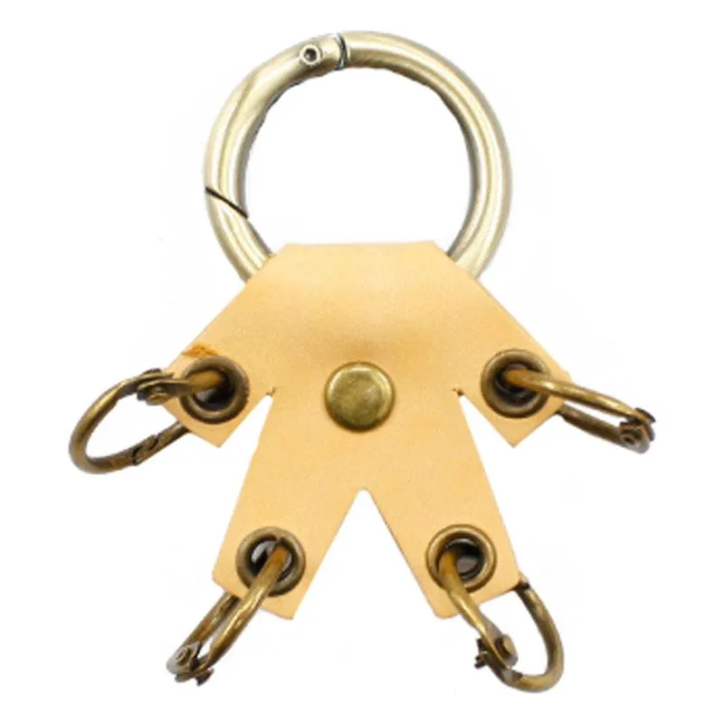 Cute Mini Keyring Keychain Handmade Leather Women Personalized Monogrammed Gift Custom Wallet