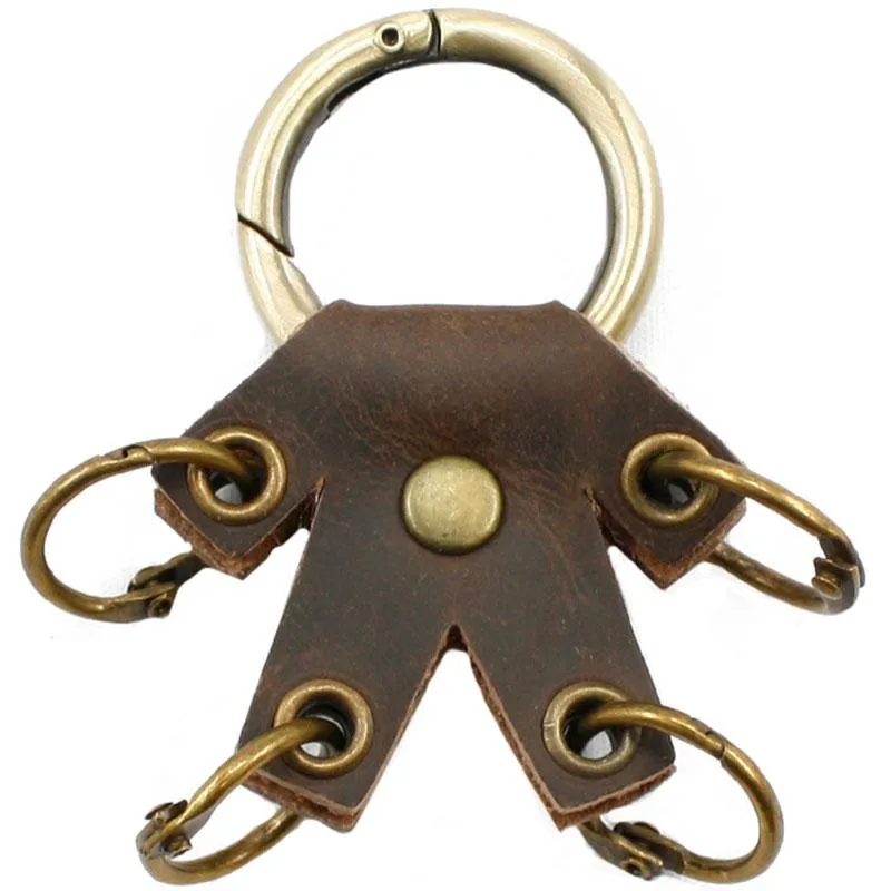 Cute Mini Keyring Keychain Handmade Leather Women Personalized Monogrammed Gift Custom Wallet