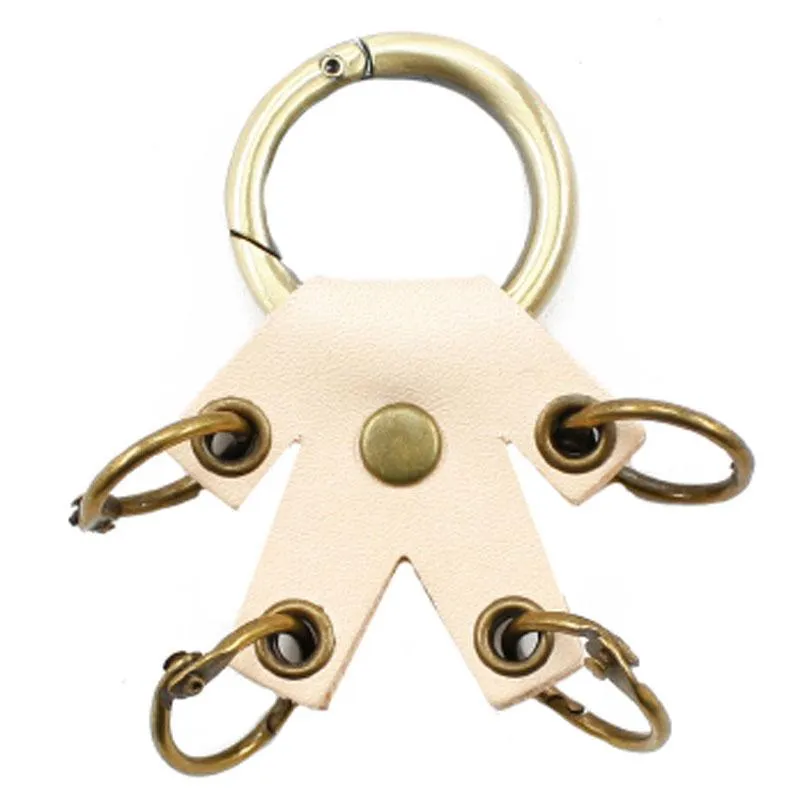 Cute Mini Keyring Keychain Handmade Leather Women Personalized Monogrammed Gift Custom Wallet