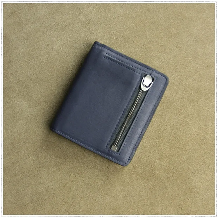 Cute Women Rose Red Leather Small Bifold Wallet Billfold Wallet with Coin Pocket For Women