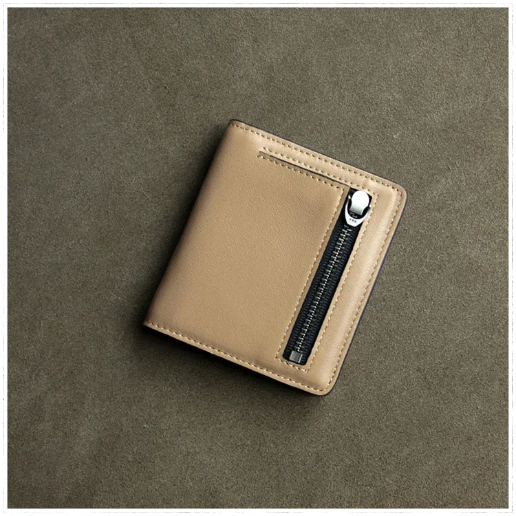 Cute Women Rose Red Leather Small Bifold Wallet Billfold Wallet with Coin Pocket For Women
