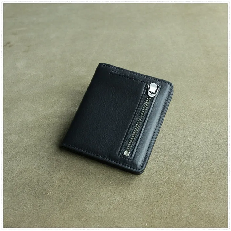Cute Women Rose Red Leather Small Bifold Wallet Billfold Wallet with Coin Pocket For Women