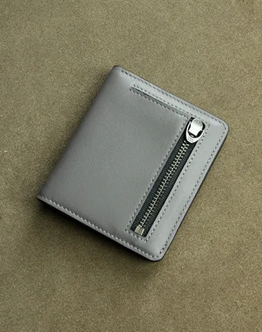 Cute Women Rose Red Leather Small Bifold Wallet Billfold Wallet with Coin Pocket For Women
