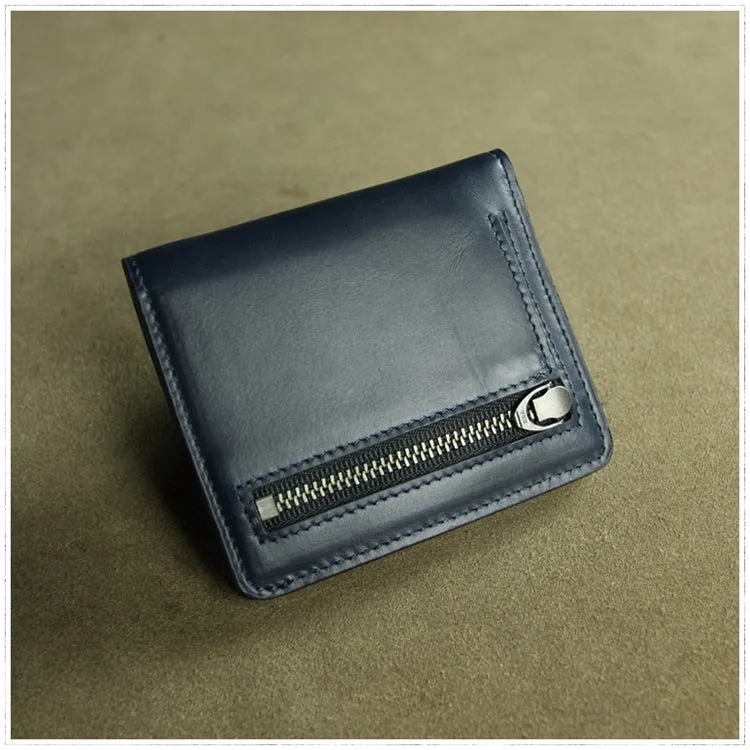 Cute Women Rose Red Leather Small Bifold Wallet Billfold Wallet with Coin Pocket For Women