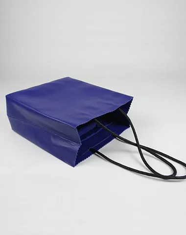 Cute Womens Small Black Blue Leather Shoulder Tote Bag Small Best Tote Shopper Bag Purse for Ladies