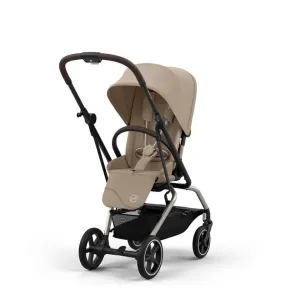 CYBEX Eezy S Twist 2 Compact Travel Pushchair With Taupe Frame - Almond Beige