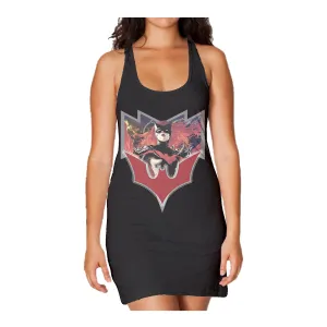 DC Comics Batwoman Logo Elegy Women's Long Tank Dress (Black)