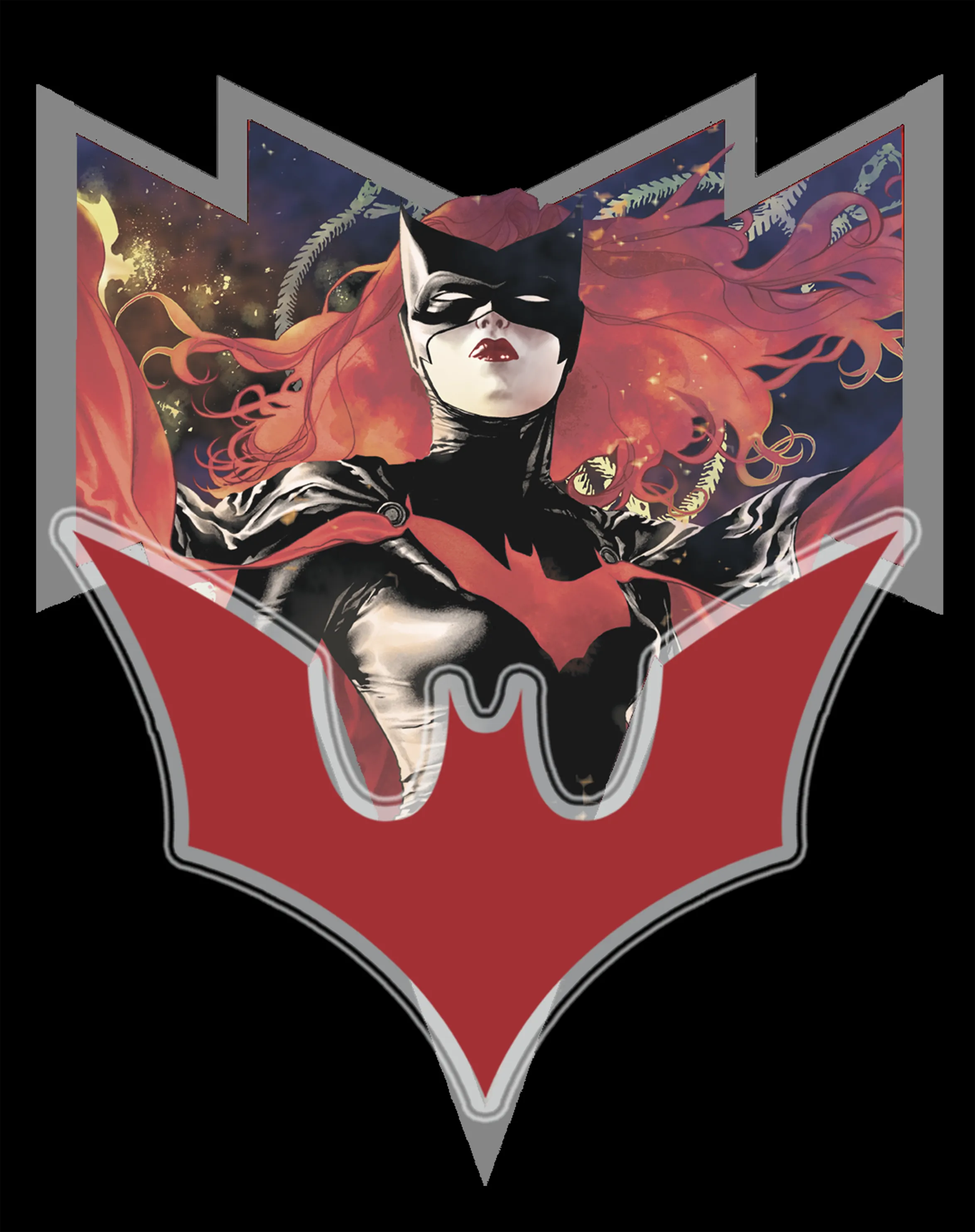 DC Comics Batwoman Logo Elegy Women's Long Tank Dress (Black)
