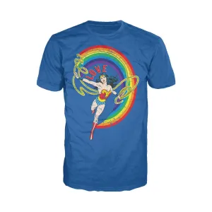 DC Comics Wonder Woman Rainbow Love Official Men's T-Shirt
