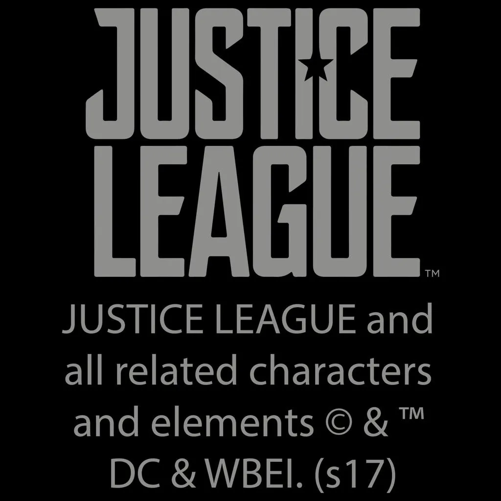 DC Justice League Poster Save The World Official Men's T-shirt (Black)