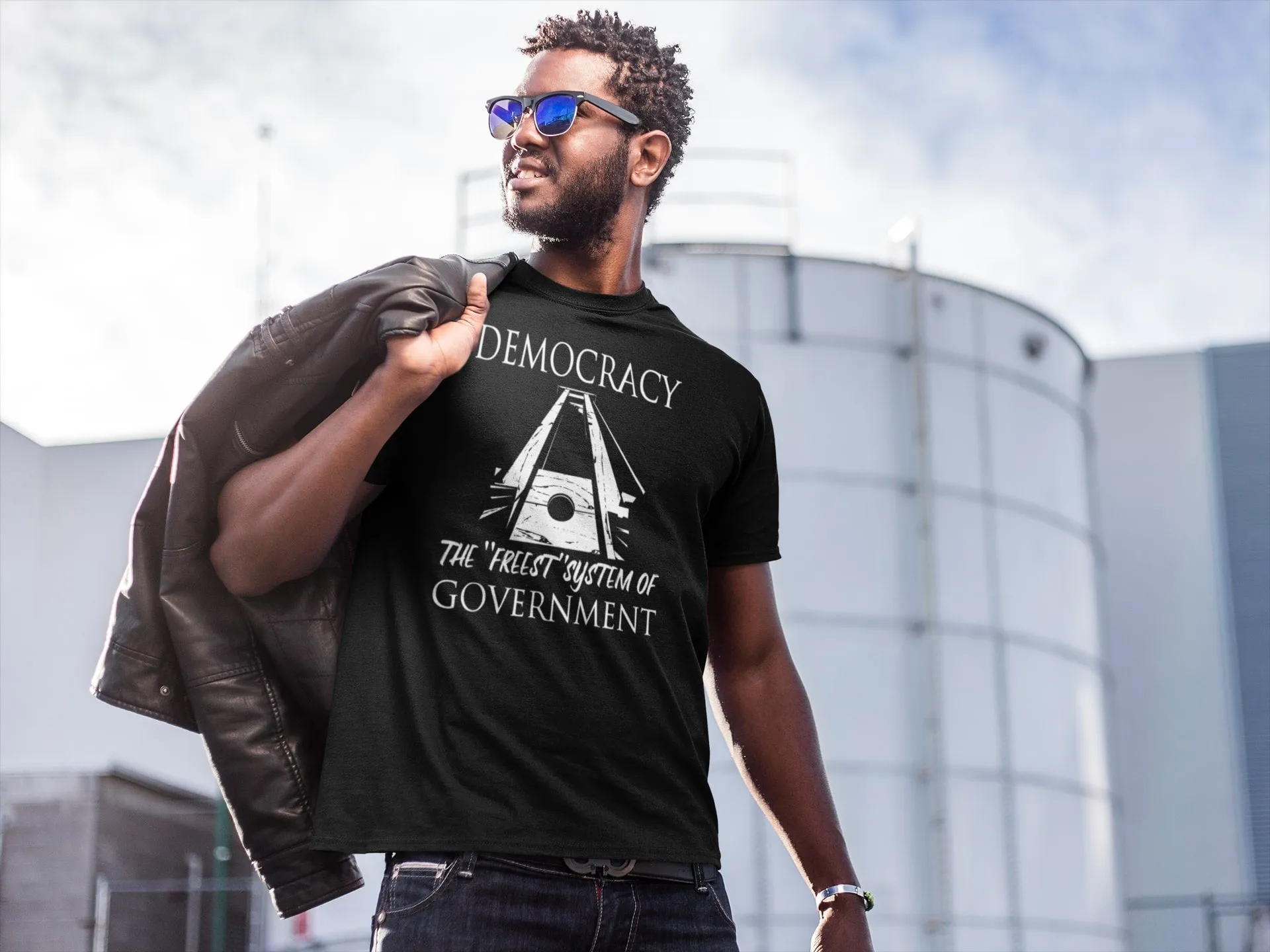 Democracy: the Freest System Economy T Shirt