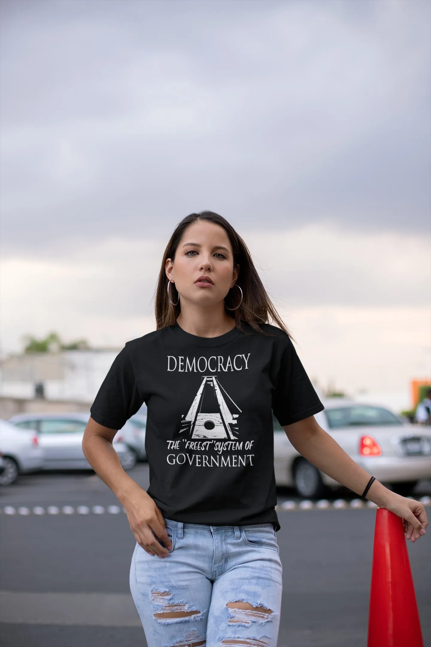 Democracy: the Freest System Economy T Shirt