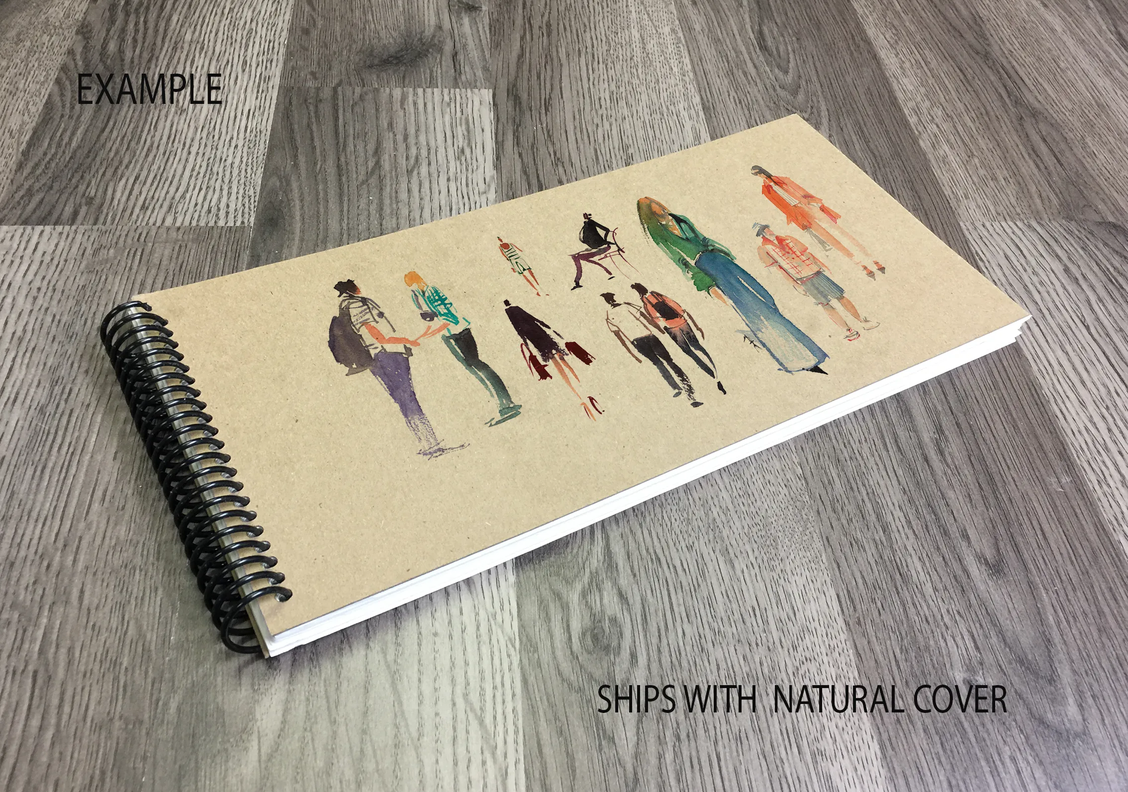 Design Ideation QUICK DRAW Drawing Book : SIMPLE SKETCH COVER. Multi-media Paper Book. (6" x 12") SB-LS