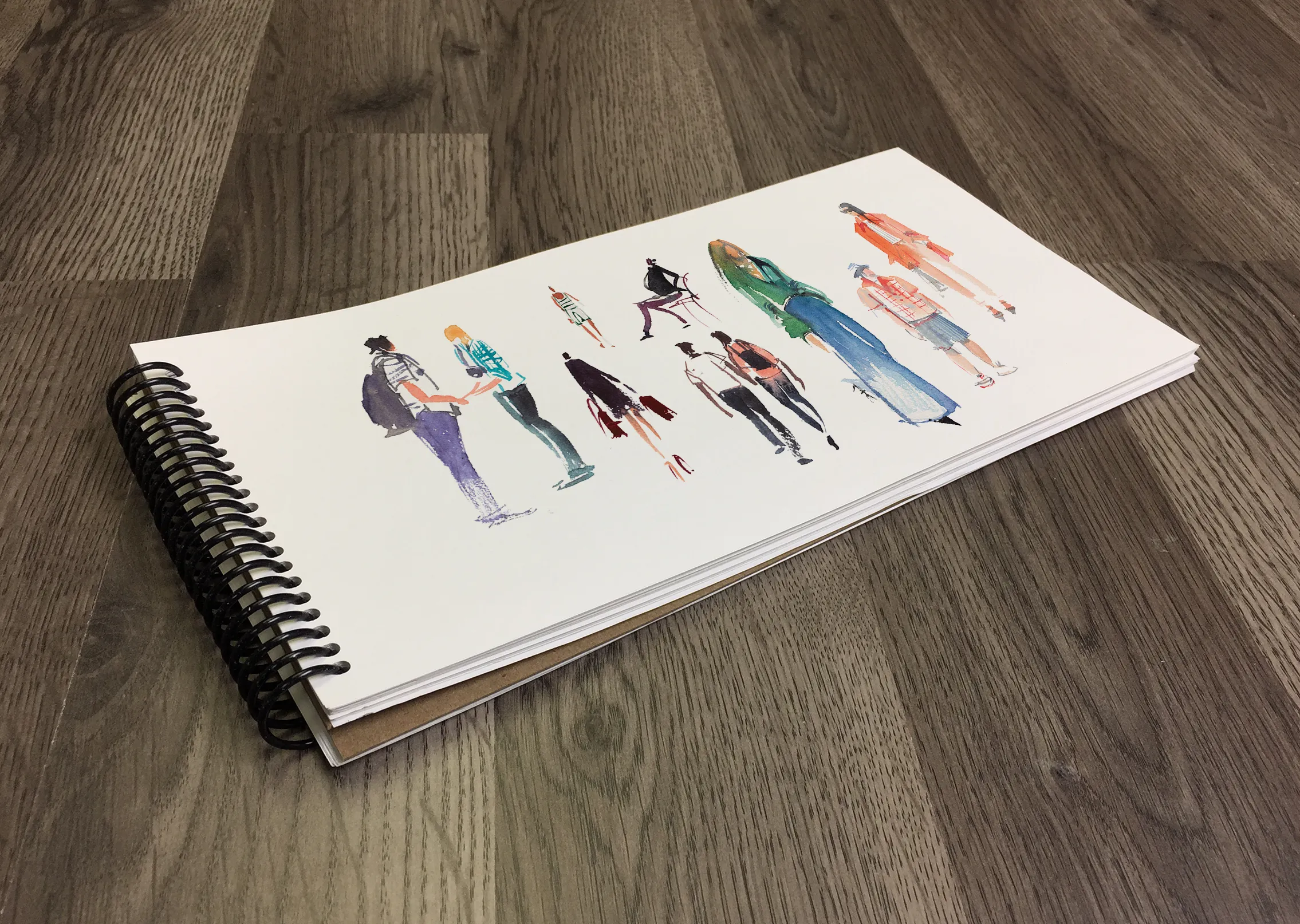 Design Ideation QUICK DRAW Drawing Book : SIMPLE SKETCH COVER. Multi-media Paper Book. (6" x 12") SB-LS