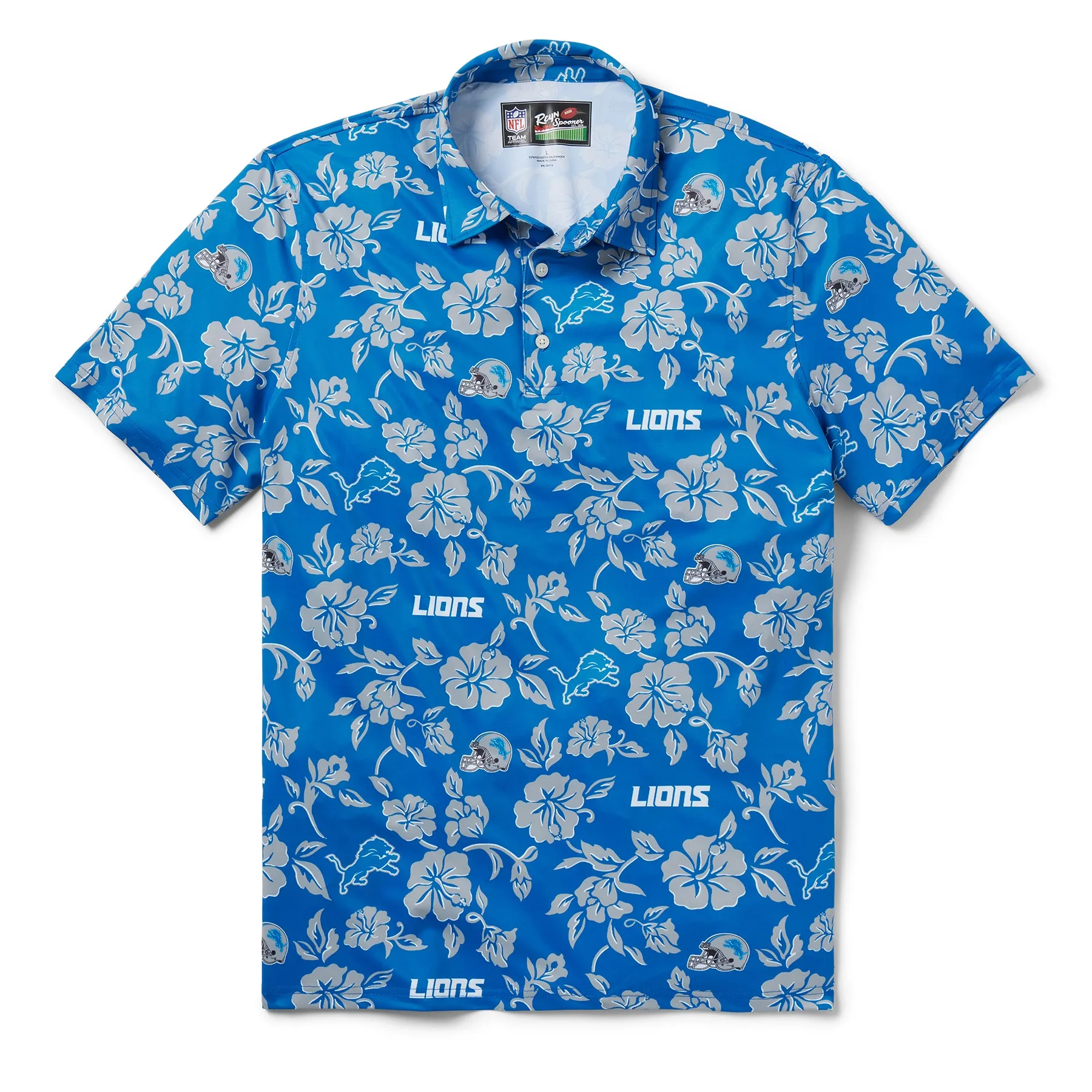 DETROIT LIONS PUA PERFORMANCE POLO