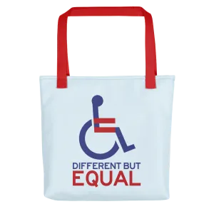 Different but Equal (Disability Equality Logo) Tote Bag
