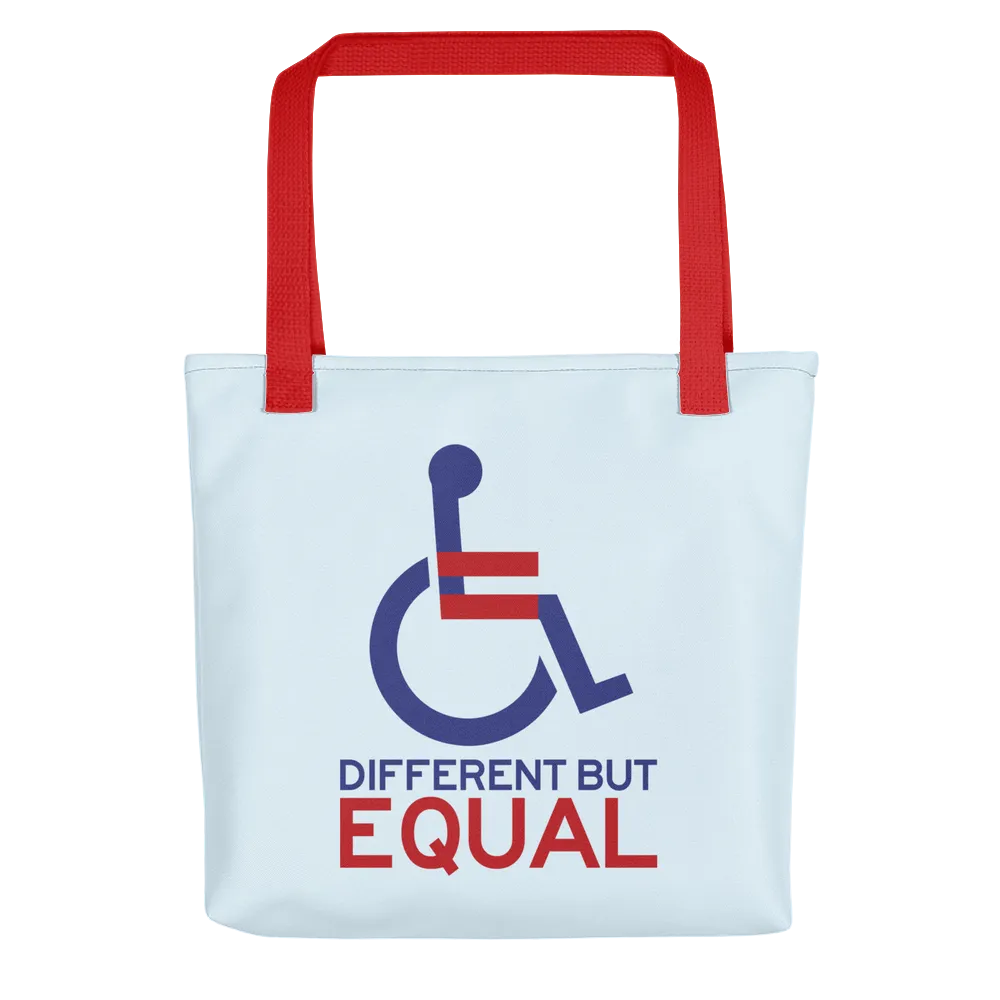 Different but Equal (Disability Equality Logo) Tote Bag