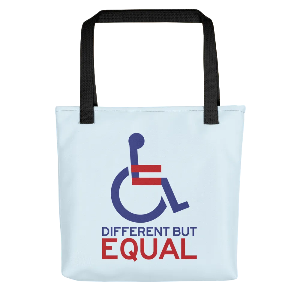 Different but Equal (Disability Equality Logo) Tote Bag