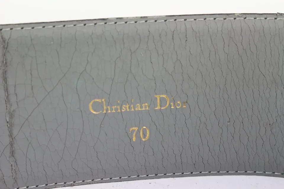 Dior Black x Gold Crystal Initials Belt 33da722