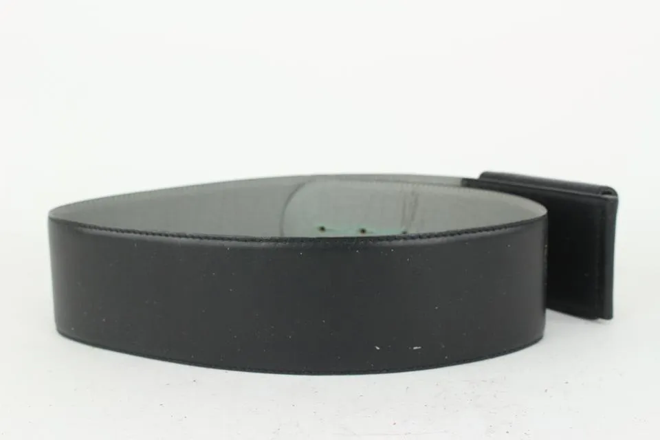 Dior Black x Gold Crystal Initials Belt 33da722